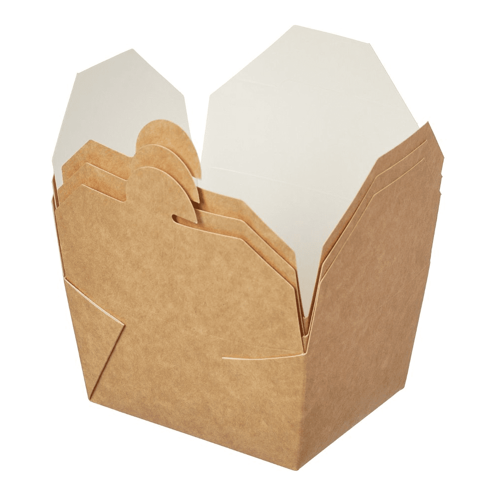 Контейнер бумажный, 600 мл, 130/110х110/90х65, 50 шт, крафт - 2