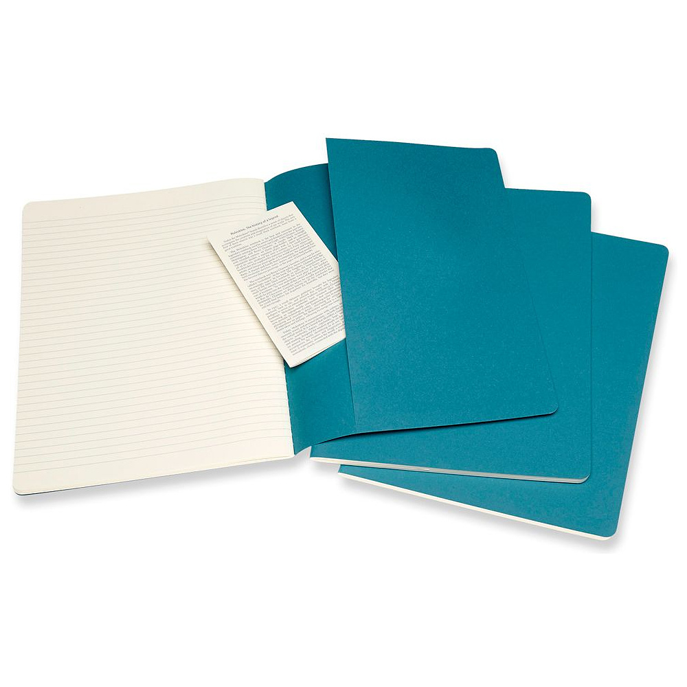 Блокнот "Cahier Journal Xlarge", А4, 190x250 мм, 60 л, 3 шт, голубой - 4