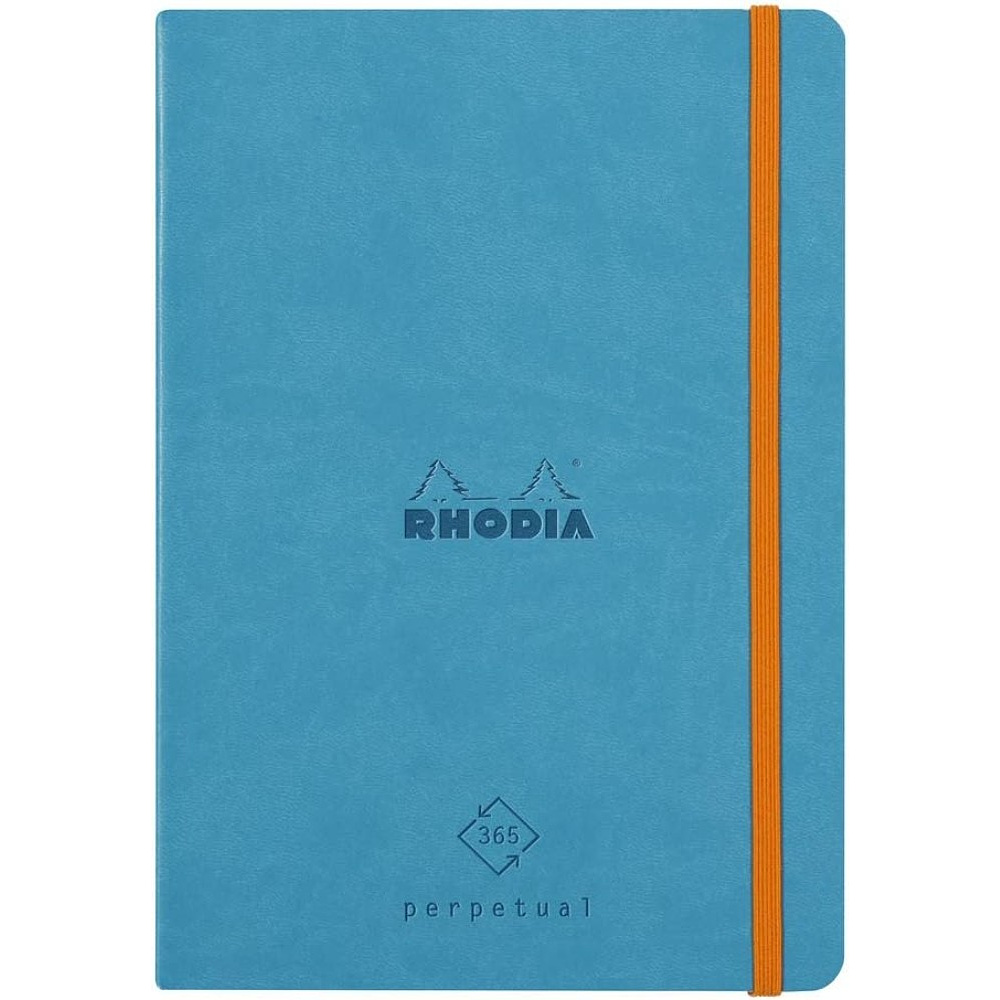 Еженедельник недатированный Clairefontaine Rhodia "Rhodiarama Perpetual", 148x210 мм, 128 страниц, бирюзовый