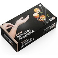 Перчатки виниловые одноразовые L, 100 шт/упак