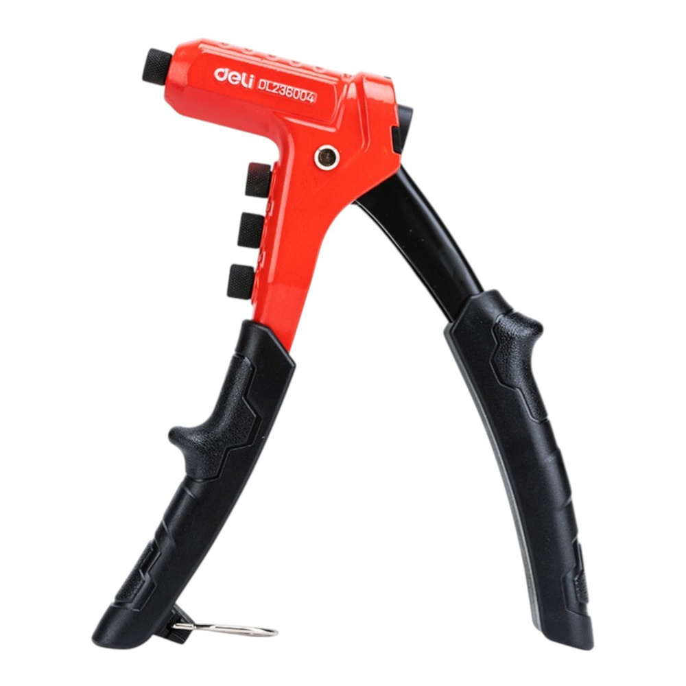 Заклепочник Deli RS EDL236004, 230 мм, 2.4-4.8 мм, красный, черный