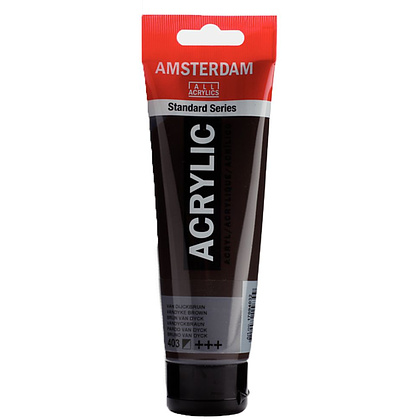 Краски акриловые "Amsterdam", 403 ван-дик коричневый, 120 мл, туба