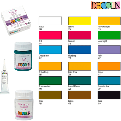 Краска акриловая по шелку перламутровая "Декола", 322 розовая, 50 мл., банка - 3