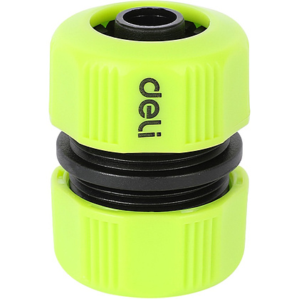 Муфта соединительная для шлангов Deli GS EDL8794, 1/2", двухкомпонентная, черный, зеленый