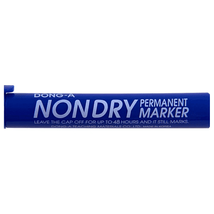 Маркер перманентный "Non-Dry", синий - 3