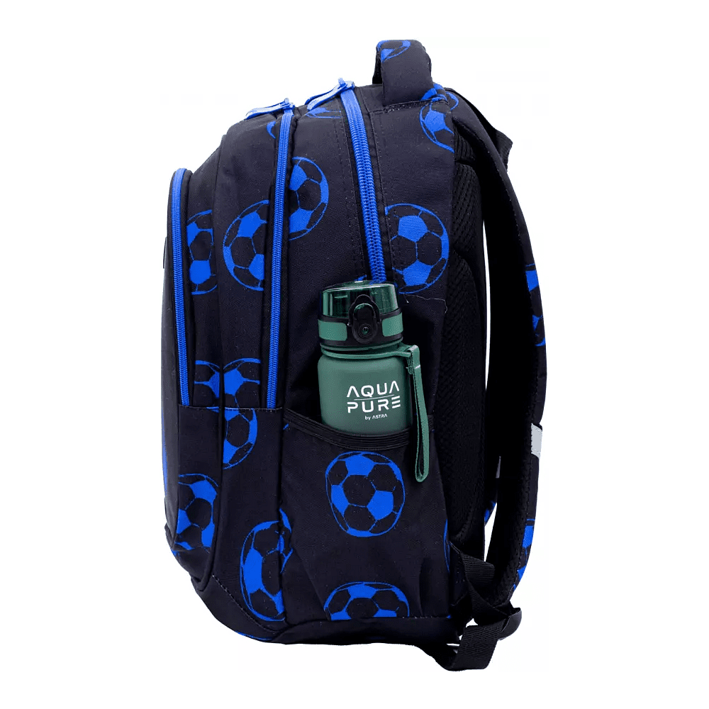 Рюкзак школьный "Neo Blue Football", черный  - 2