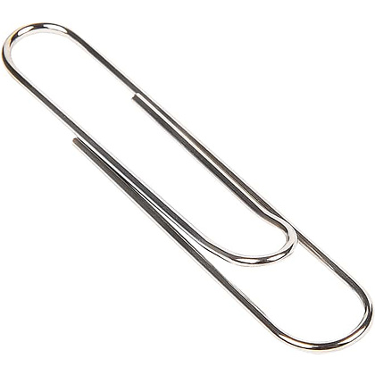 Скрепки "Kores", 50 мм, 100 шт, серебристый - 2