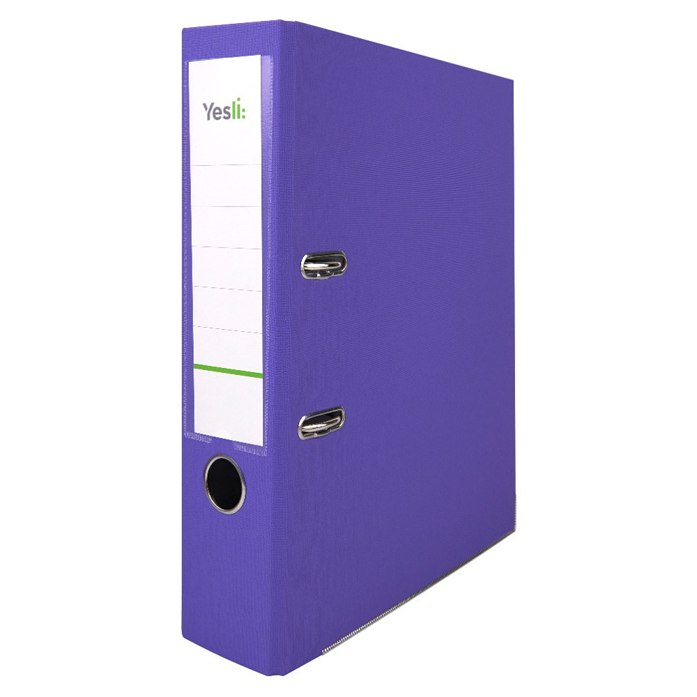 Папка-регистратор "Yesli:", А4, 75 мм, ПВХ, фиолетовый