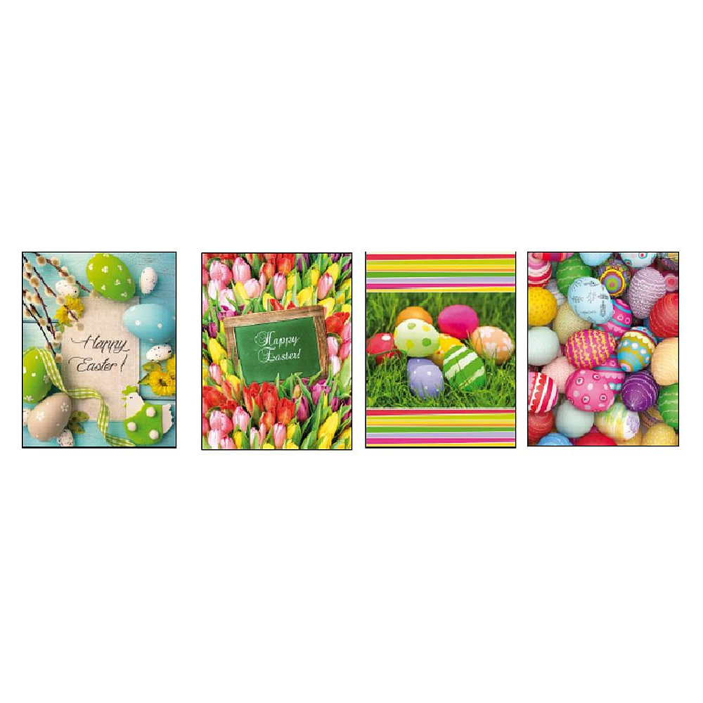 Пакет бумажный подарочный "Easter", 32.4x13.7x26.4 см, ассорти