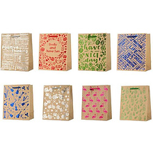 Пакет подарочный бумажный "Крафт с тиснением"