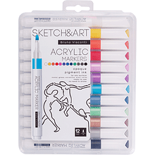 Набор маркеров художественных "Sketch&Art", 24 штуки