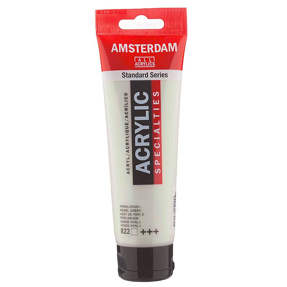 Краска акриловая "Amsterdam", 822 перламутровый зеленый, 120 мл, туба