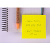 Бумага для заметок на клейкой основе "Funny notes", 75x75 мм, 100 листов, флуоресцентный желтый - 4