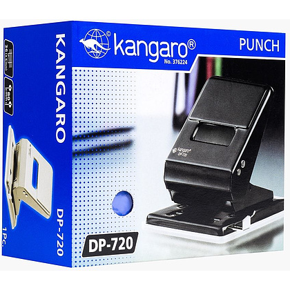 Дырокол Kangaro "DP-720", 36 листов, черный - 3