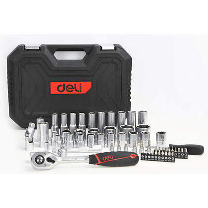 Набор инструмента 1/2" Deli RS EDQ43062, 62 шт. - 2