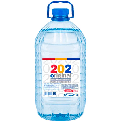 Вода питьевая "202 original", негазированная, 5 л