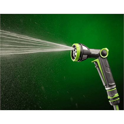 Пистолет-распылитель Amigo Grande 79840, 2/4", 8 фунций, пластик, черный, зеленый - 11