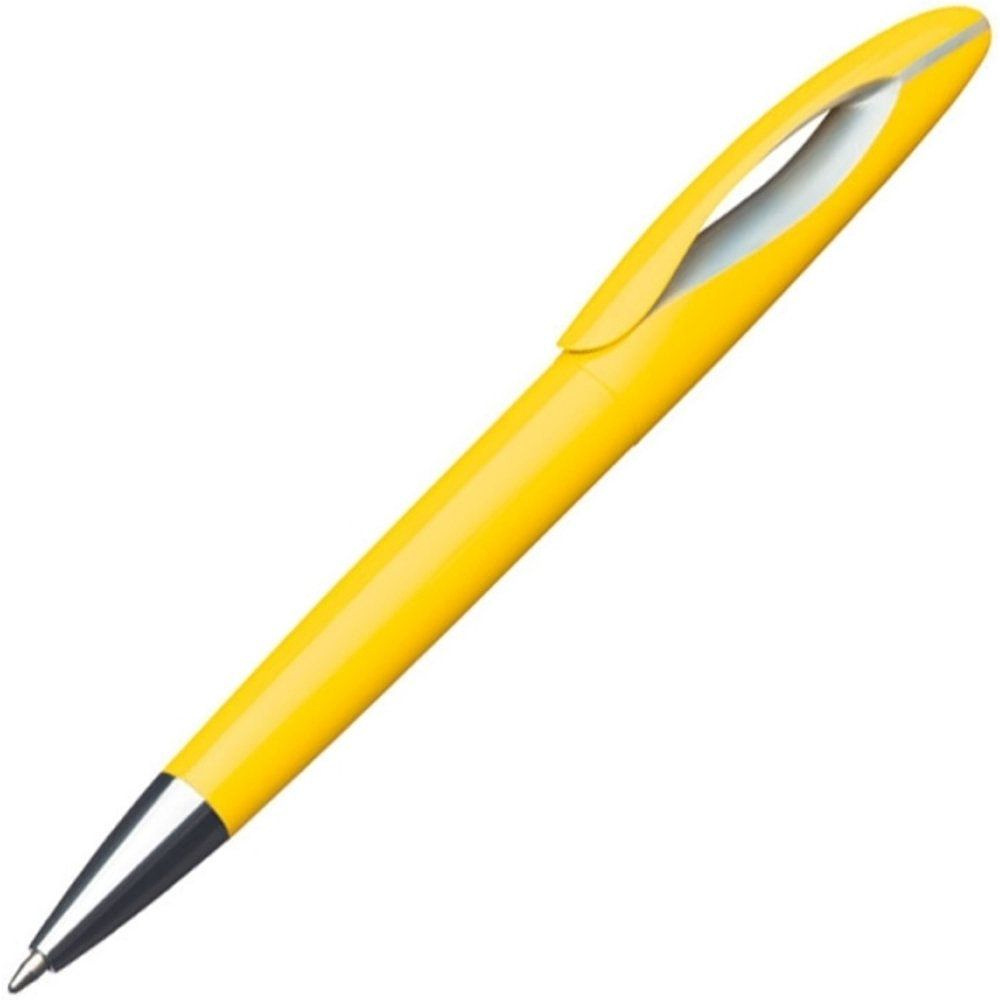Ручка шариковая автоматическая "Fairfield", 0.5 мм, желтый, стерж. синий