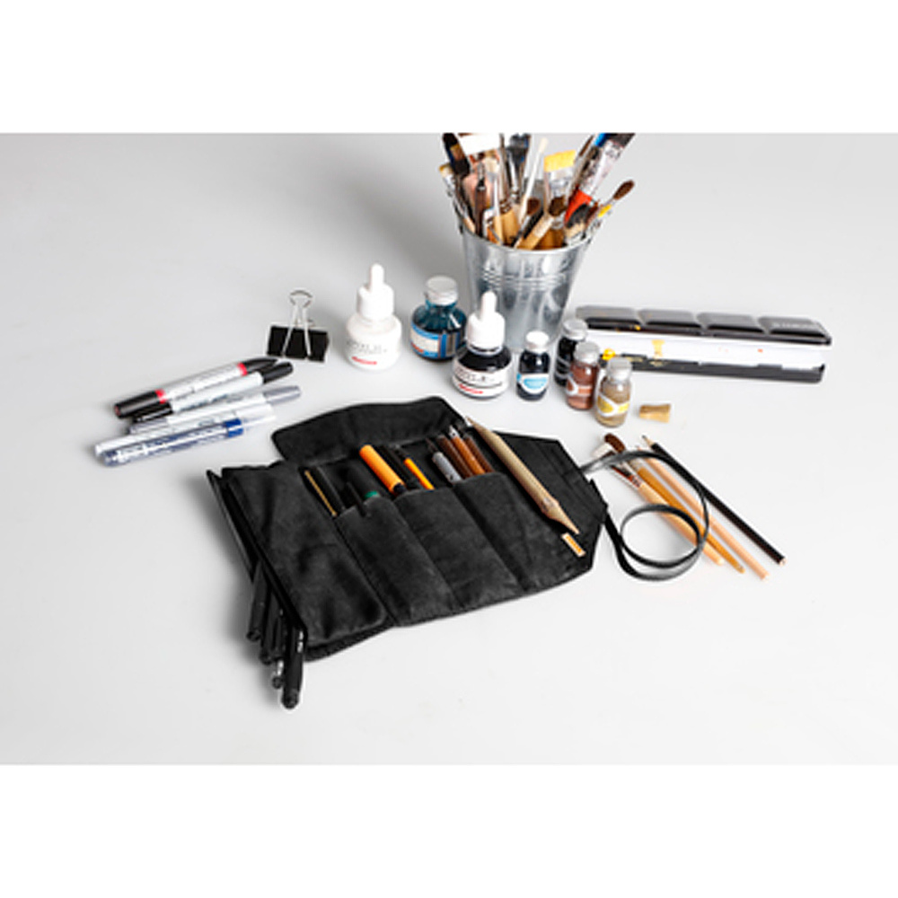 Пенал для кистей "Rhodia Touch" 2 в 1, 23x32 см, черный - 2