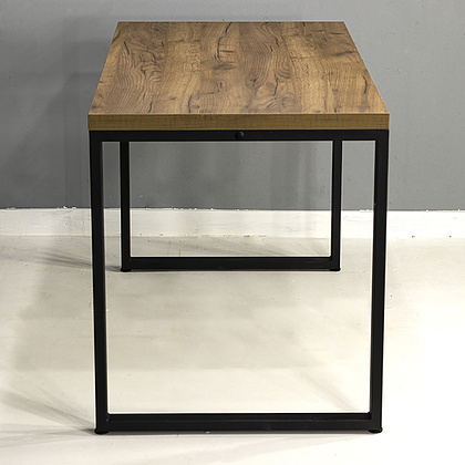 Стол письменный "Лофт Каир", 1300х650х740 мм, черный, табачный крафт - 4