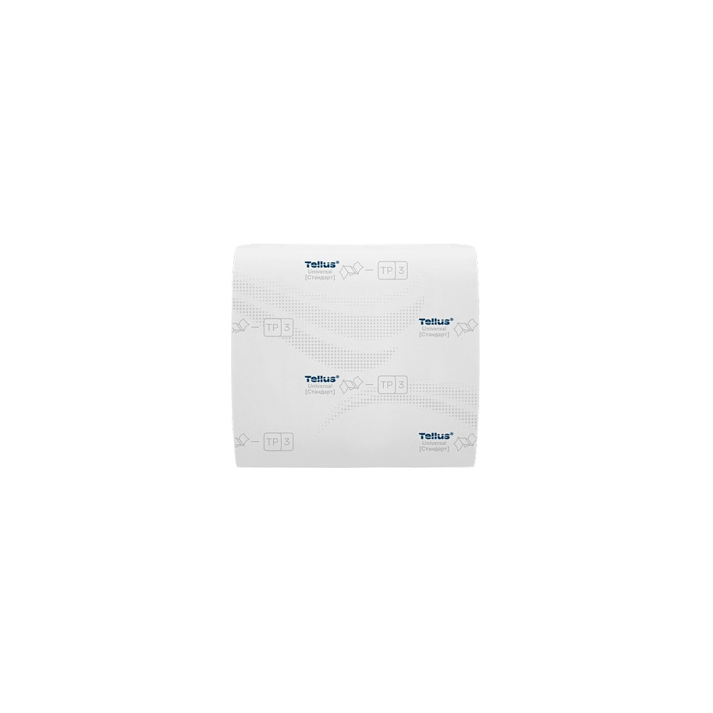 Бумага туалетная  Tellus Стандарт, TР3, листовая, 250 листов, 1 слой - 2