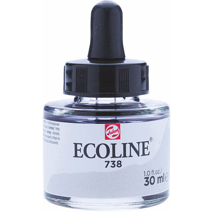 Жидкая акварель "ECOLINE", 738 холодный серый светлый, 30 мл