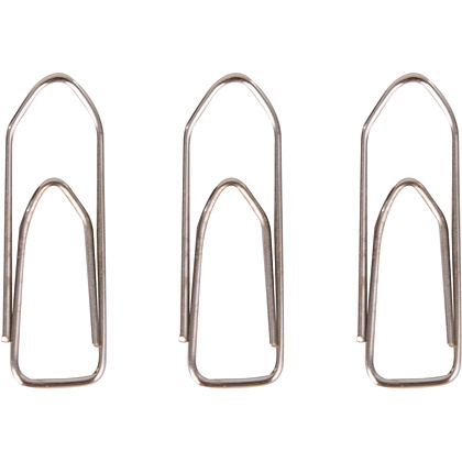 Скрепки "Deli", 28 мм, 100 шт, серебристый - 5