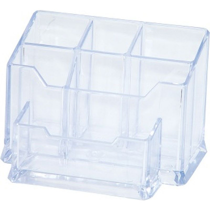 Подставка для канцелярских мелочей «Donau», 155x105x101 мм, прозрачный