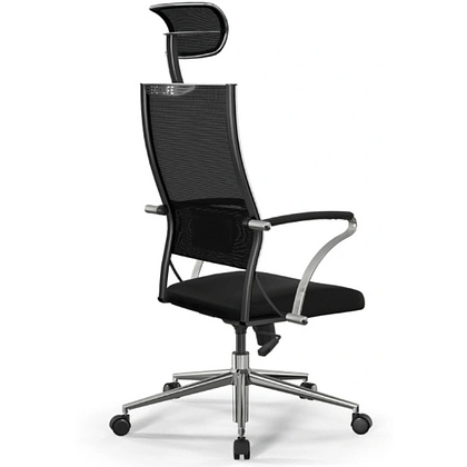 Кресло компьютерное ErgoLife Sit Air-180 B2-290K, ткань, сетка, черный - 2