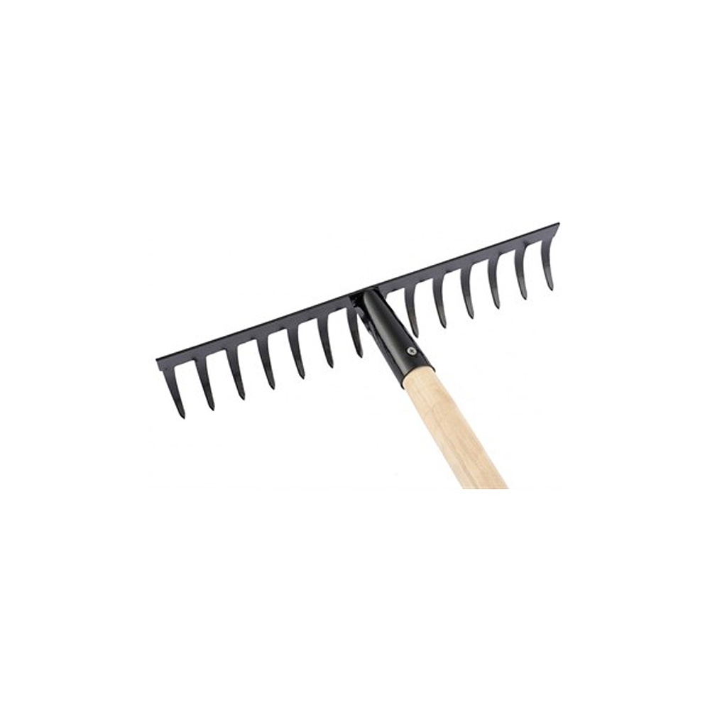 Грабли металлические с прямыми зубьями "ГП-14" с черенком