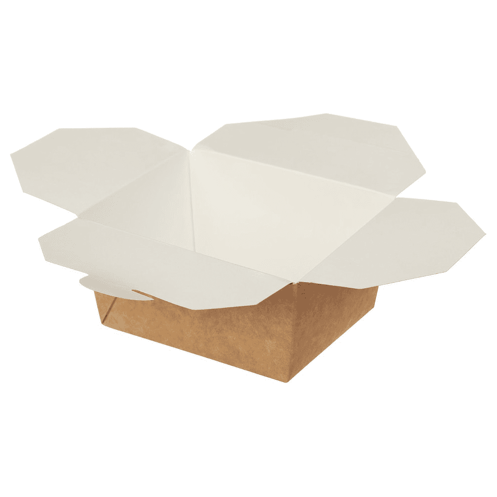 Контейнер бумажный, 600 мл, 130/110х110/90х65, 50 шт, крафт