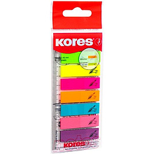 Закладки клейкие "Kores" с подписью