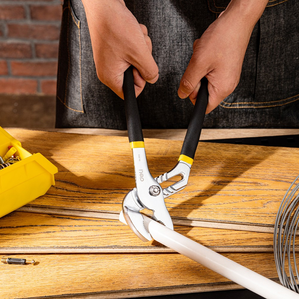 Клещи переставные Deli "EDL2612", 300 мм, черный - 5