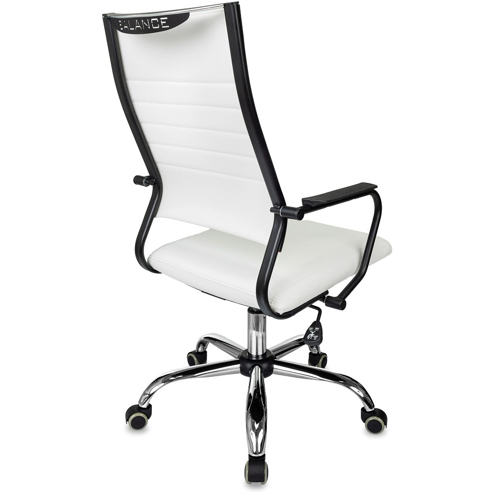 Кресло компьютерное Бюрократ CH BALANCE SL Line, экокожа, белый - 10