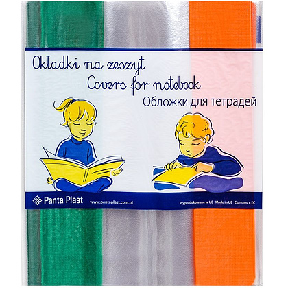 Обложка для дневника и тетрадей, 10 шт, прозрачный - 9