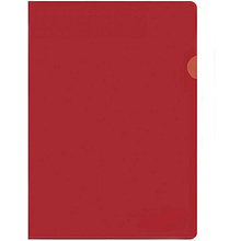 Папка-уголок "Inter-folia", A4, 115 мк, красный