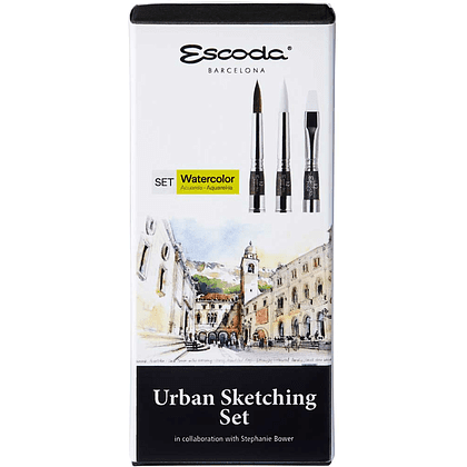 Набор кистей "Escoda. Urban sketching set", 3 шт, складные  - 2