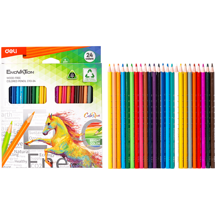 Цветные карандаши "Enovation", 24 цвета