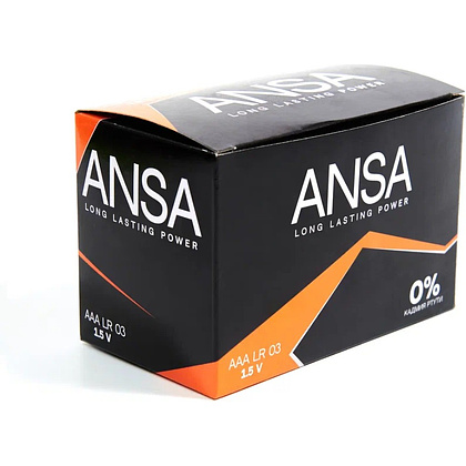 Батарейки алкалиновые ANSA "V LR03/BL-4 (AAA)", 12 блоков x4 шт,  щелочные - 8