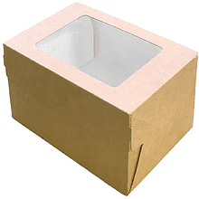 Контейнер бумажный для пирожных, 300 шт/упак