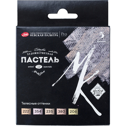 Пастель мягкая "Мастер Класс телесные оттенки", набор 5 цветов