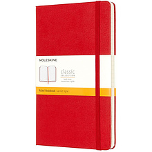 Блокнот "Classic Large", А5, 120 листов, линейка, красный