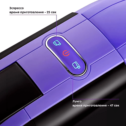 Кофеварка Kitfort KT-7105-1, черно-фиолетовая - 4