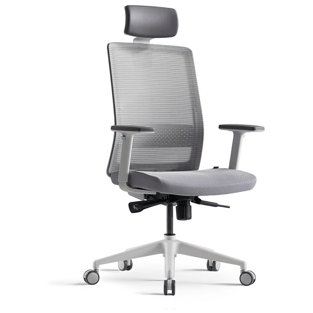 Кресло для руководителя BESTUHL "S30", сетка, ткань, пластик, серый