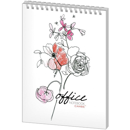 Блокнот "Office", A6, 40 листов, клетка, ассорти