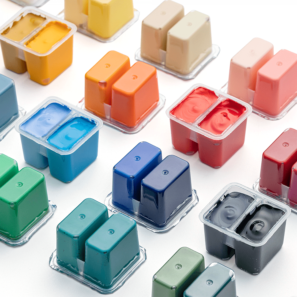 Гуашь "Himi", 36 цветов, 12 мл, футляр - 6