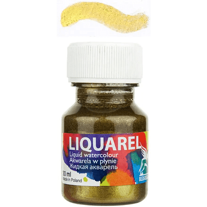 Акварель жидкая "Liquarel", 180 металлик золотой, 30 мл