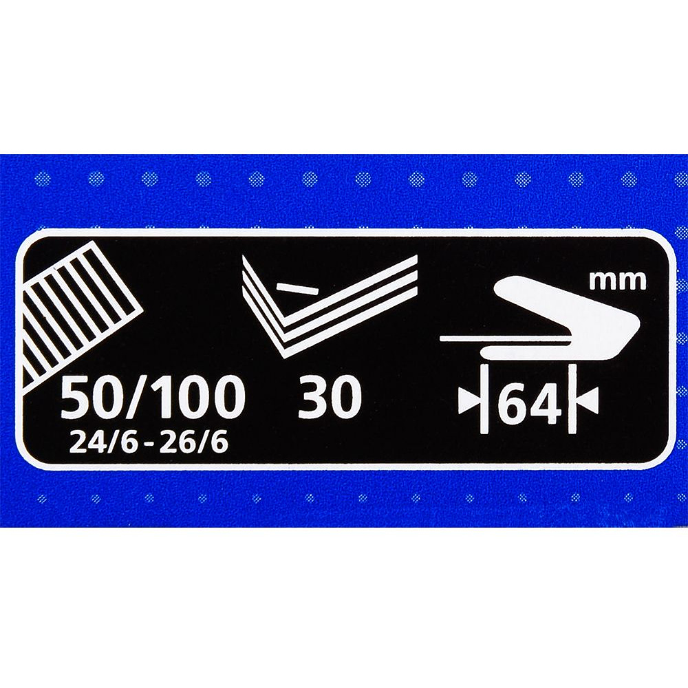 Скобосшиватель "DS-45N, № 24/6, 26/6, 30 листов, черный - 4