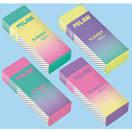 Ластик Milan "Sunset 320SL", 1 шт, ассорти - 3