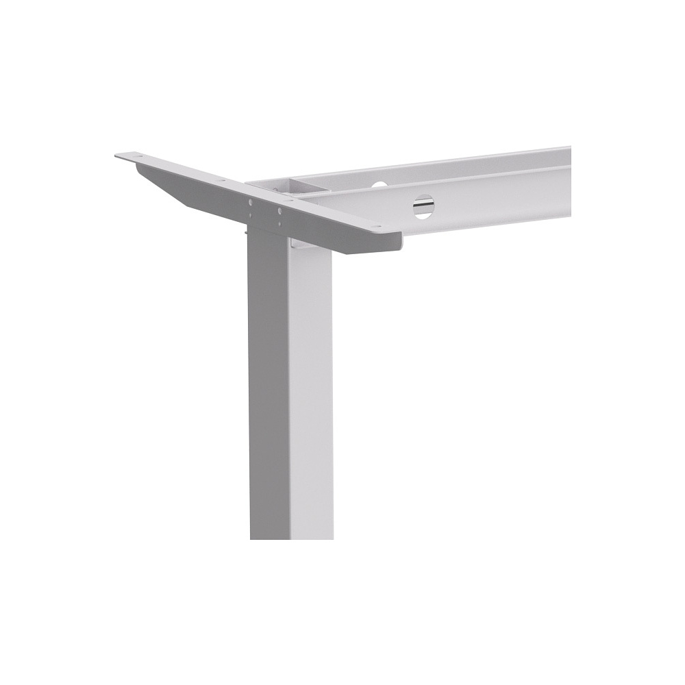 Стол с электроприводом WellDesk Basic 1300x675х18 белый/сосна аланд полярная (9191460+9072455) - 4